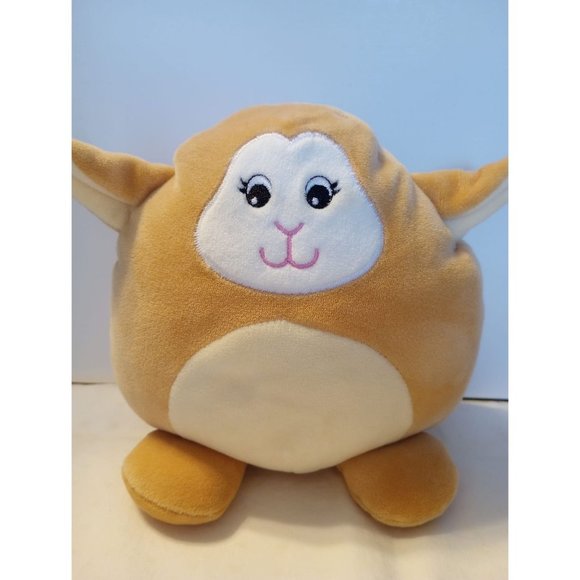 HOMERBEST 7" Tan/White Round LAMB Plush Toy - Picture 1 of 2